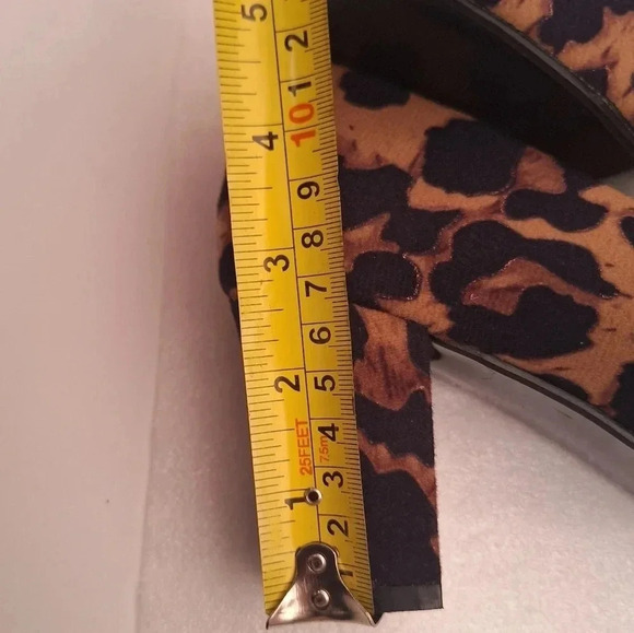 IDIFU Ro 3 Sara Leopard Chunky Block Heel Pump Round Toe 6 5 - Picture 9 of 9